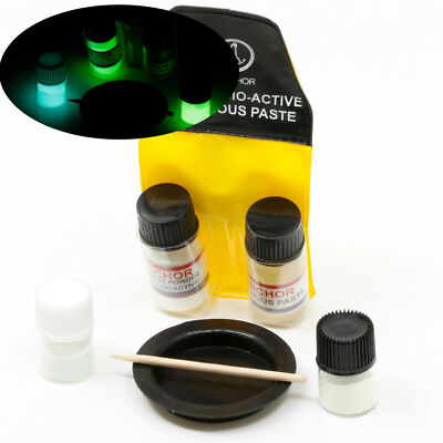 Leuchtpulver Set für Uhr Zeiger & Zifferblatt   Luminous Powder   Neu