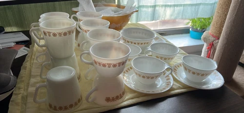 🌼Vintage Pyrex Lot Butterfly Gold Cinderella Bowls, bowl, plates, cups, mugs 💥