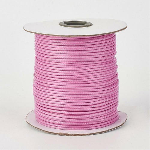 Jewellery Making Environmental Korean Waxed Polyester Cord, PearlPink, - Picture 5 of 12