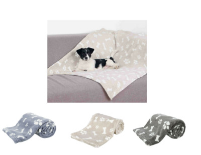 TRIXIE Hunde Dog Decke Kenny Kuscheldecke Hunde Grau , Blau