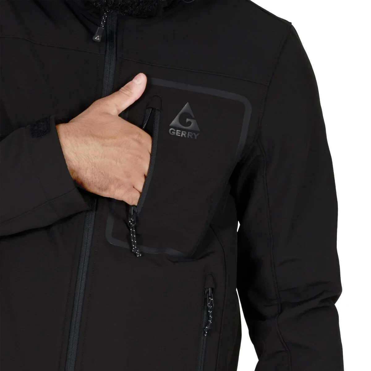 Gerry Men's Softshell Jacket Wind & Water Resistant, Zip-off