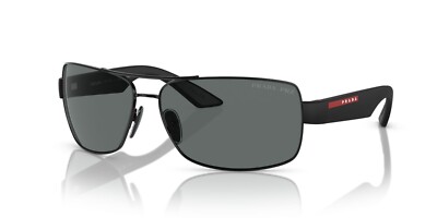 Prada Linea Rossa PS 50ZS Black/Dark Grey Polarized (1AB-02G) Sunglasses