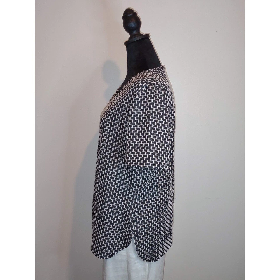 Top tejido estilo vintage textura manga corta trabajo informal - grande Foto 2 de 4