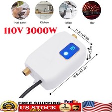 Mini Electric Tankless Water Heater Instant Hot Kitchen Heater 110V 3000W