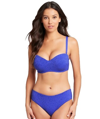NWT Sea Level Chantilly Bandeau Bikini Top & Bottom 2 Pc Size 8 MSRP $160 NEW