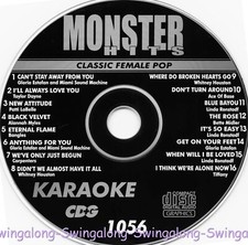 CLASSIC FEMALE POP MONSTER HITS 1056 KARAOKE CD G Linda Ronstad,Whitney Houston