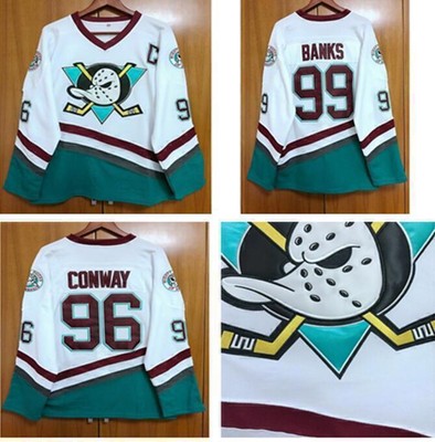 New The Mighty Ducks Movie Jersey 99 Charlie Conway #96 Ice Hockey Jersey Gift
