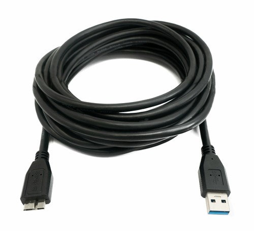 USB 3.0 Cable 5 M Micro B Plug To Type A Plug Adapter IN Black - Zdjęcie 4 z 4