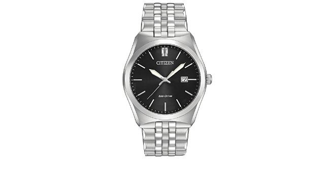 CITZ SS METL MENS ECO WR100 BRACE BLCK (BM7331-64E) W/ 2 Bracelet 