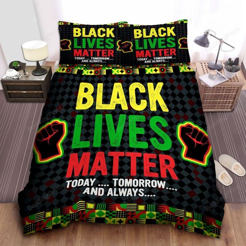 Black Lives Matter Today Tomorrow And Always African Pattern Cover Bedding Set - Picture 3 of 7