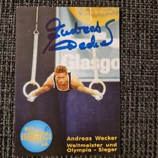Andreas Wecker - Autogramm Original signiert