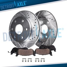 Rear Drilled Brake Rotors Brake Pads Kit For 2006 Uplander Montana Relay Terraza