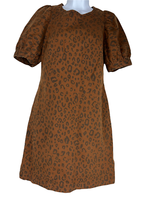 white christmas dresses Campbell Denim Dress in Leopard main image 0
