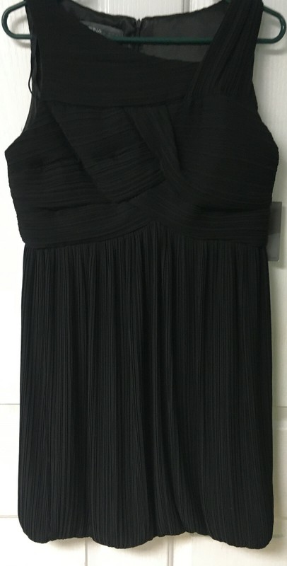  Women sz 12P black formal prom bridesmaid dress,NWT $138,DONNA RICCO dress