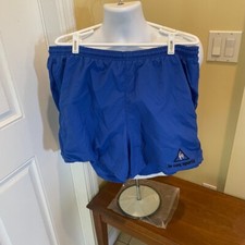 Le Coq Sportif Shorts Mens XL lined Swim Trunks Blue