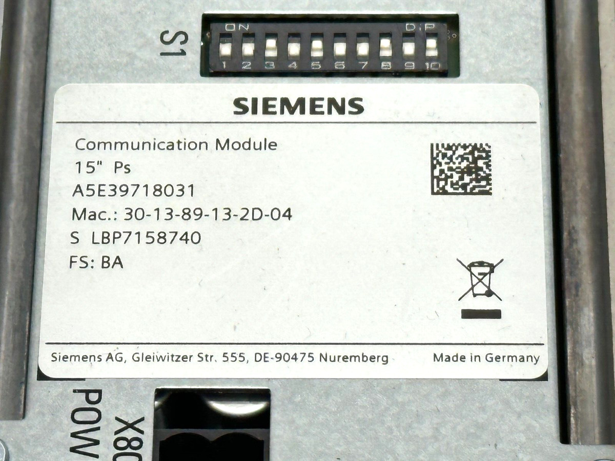 Siemens 6AV7674-1LA43-0AA0 Extension 15