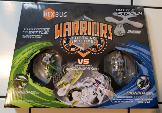 HEXBUG Warriors Battle Stadium Viridia vs Bionika Brand New