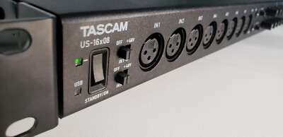 Tascam - US-16x08 - 16-in, 8-out USB 2.0 Audio/MIDI Interface