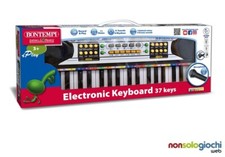 Clavier 37 Touches Electronic Keyboard Avec Micro 12 3730 Bontempi -nuovo-it