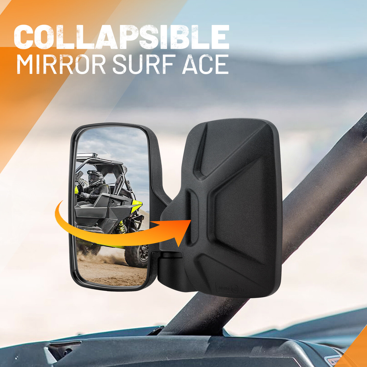 For Polaris Ranger XP 1000 & Northstar Sideview Mirrors - Hard