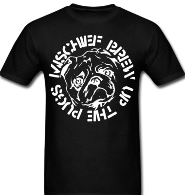 Mischief Brew Up the pugs Thrash hardcore Punk rock band T shirt Tee 