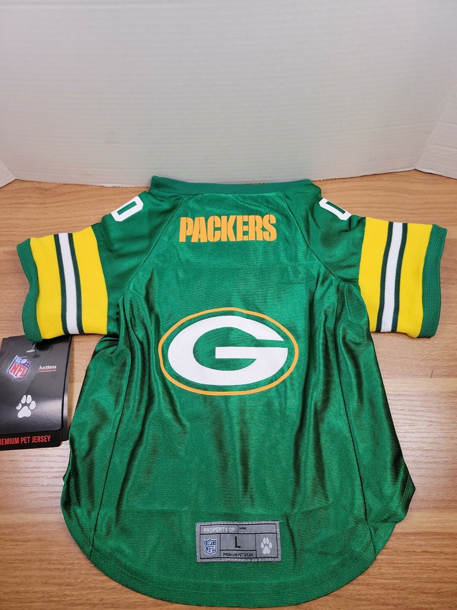 GREEN BAY PACKERS NFL Little Earth Production Dog Pet Premium Jersey Large