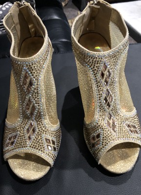 womens gold sparkly shoes