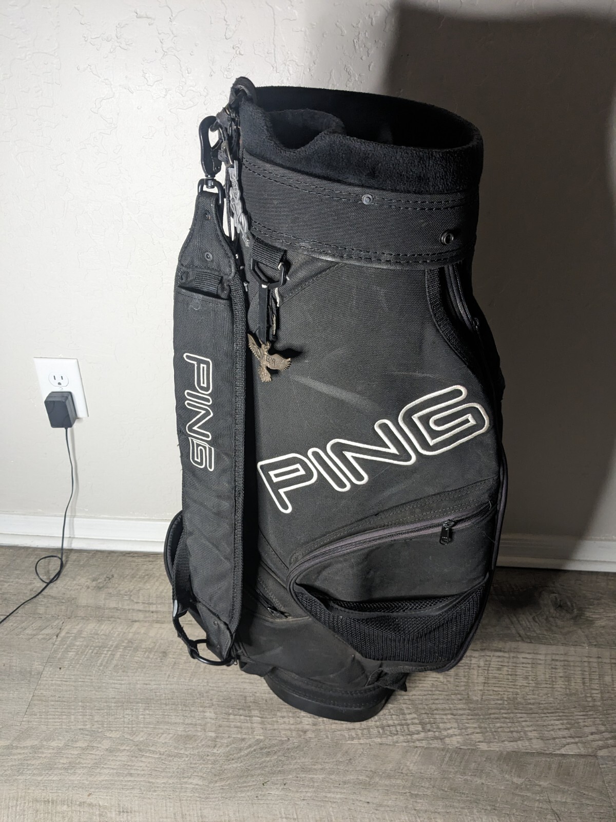 Ping 6 Way Cart/Carry Golf Bag 7 Zipper Pockets 2 Net Pockets eBay