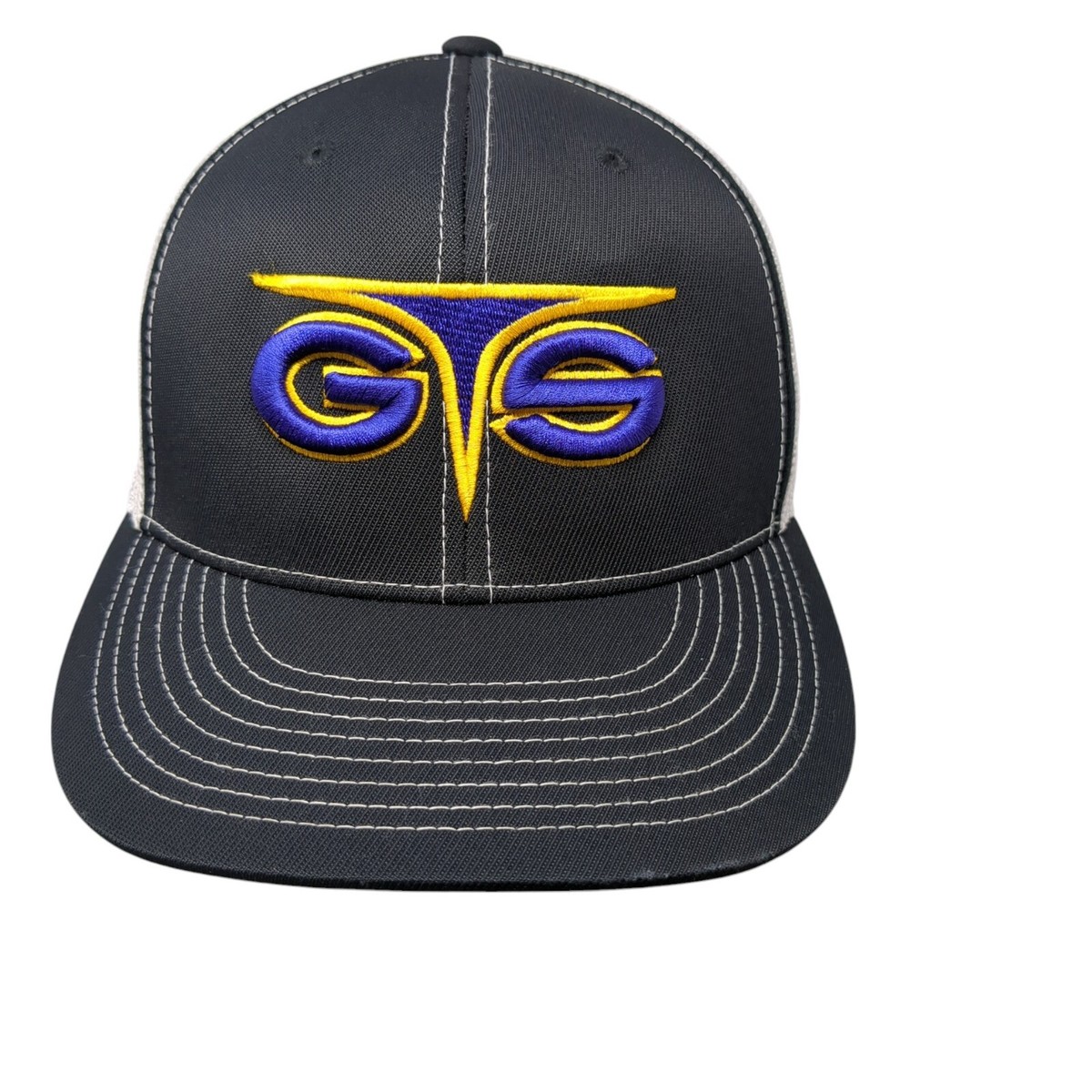 Pacific Headwear Fitted Trucker Hat Black 3/8-8 D-Series 405 Mesh Back