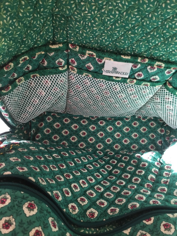 Vera Bradley Retired Rare 110 Bag in Greenfield Pattern Excellent