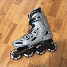 Rollerblade MICROBLADE Men's Adult Inline Skates Silver Black