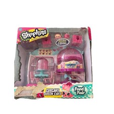 Shopkins Cupcake Queen Caf Food Fair Play Set NOS