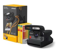 Flip Instant Camera  Color Film Bundle 16 Photos Bluetooth Polaroid Black 6565