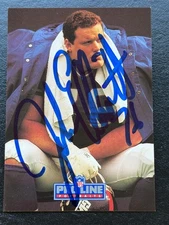 1991 Pro Line Portraits John Elliott New York Giants Signed Auto RAW