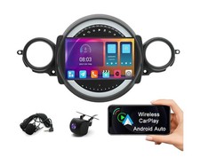 9" Android 13 Double Din Car Stereo with Wireless Carplay Android Auto for Mi...