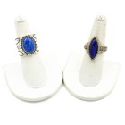 Carolyn Pollack Relios Sterling Lapis Lazuli Necklace Ring Cuff Lot of 7#S5608-1 — photo 4