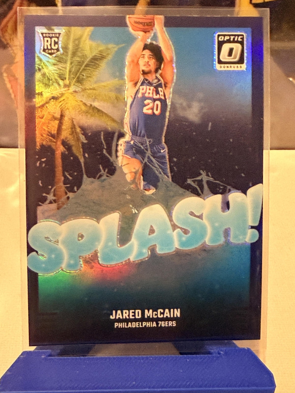 2024-25 Donruss Optic #3 Jared McCain Splash! Lime Green #/199