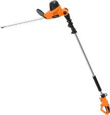GARCARE Electric Pole Hedge Trimmer, Power pole hedge, Orange, Black 