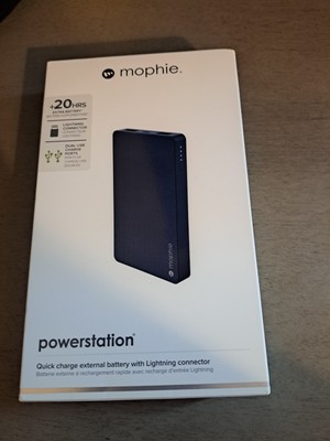 Mophie Powerstation 8000mAh Portable Battery with USB-C / USB-A Port - Navy -NEW