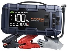 Portable 10-in-1 Car Battery Jump Starter with Air Compressor 8000A 160PSI 45W