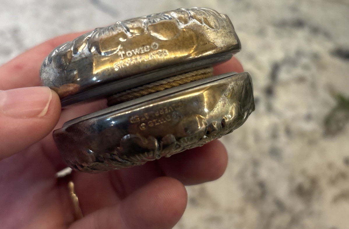 Towle Vintage Toy YoYo Silverplated With Original Box Bandalore nostalgia