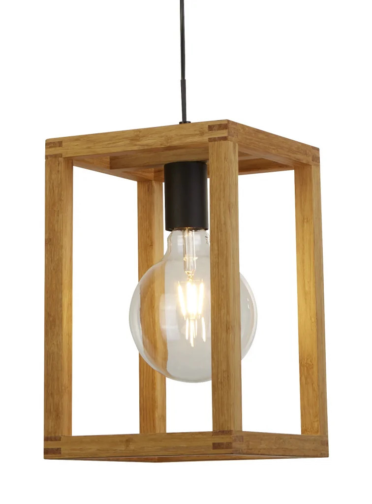 Ceiling Light Wood Square Searchlight 54741-1NA