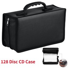 128 Disc CD DVD Portable Organizer Holder Storage Case Wallet Album Pu Leather