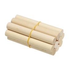 10Pcs 9/16 x 4 Inch Wooden Dowel Rod Wood Dowels for Craft Natural Color