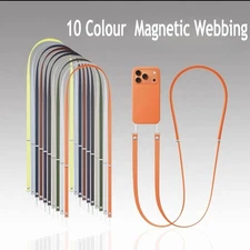 Magnetic Suspension Rope for IPhone17 Crossbody Strap Antitheft Magnetic Webbing