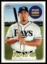 2018 Topps Heritage Wilson Ramos Tampa Bay Rays #228