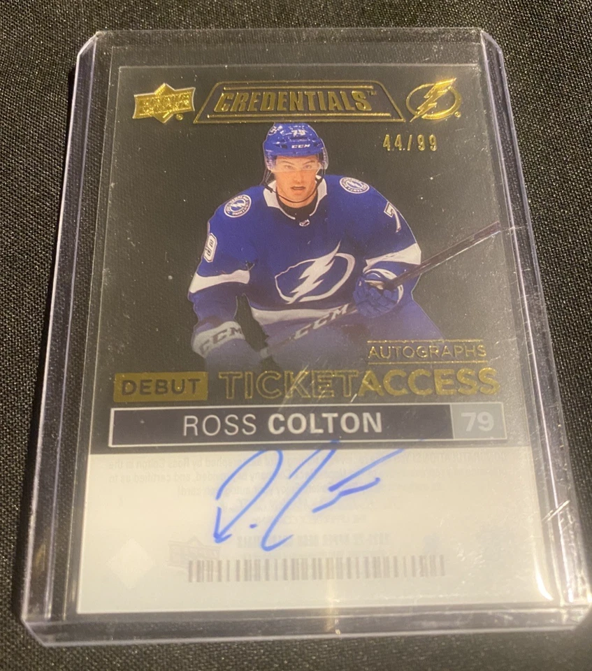 2021-22 Upper Deck Credentials - Debut Ticket Access Autos Ross Colton... - Image 3 of 3