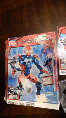 Mega Bloks The Amazing Spider-Man Stealth Techbot 91296 OPENED BOX