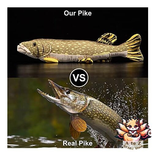 NEW ZHONGXIN MADE Northern Pike Fish Plush | Realistic Deep Sea