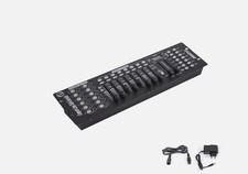 MIXER CENTRALINA LUCI DMX 512 CONTROLLER FARI LED TESTE MOBILI STROBO AS-06124